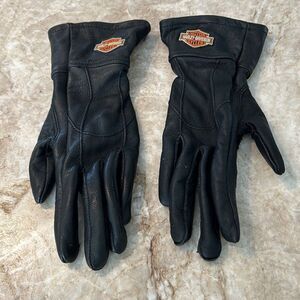 Harley Davidson Black Leather Gloves